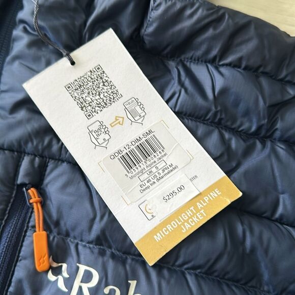 Rab Microlight Alpine Down Jacket Patriot Blue (Marmalade) S NWT - Picture 3 of 4